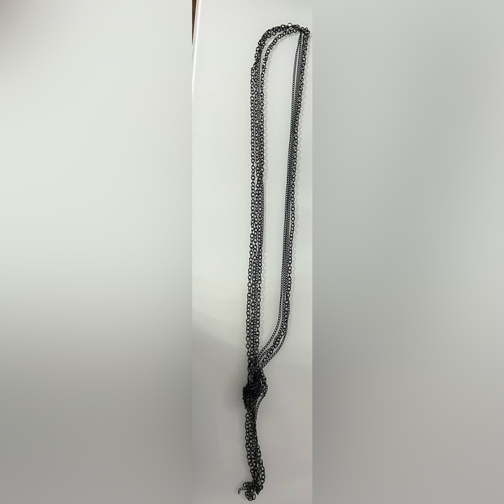 Long multi chain necklace